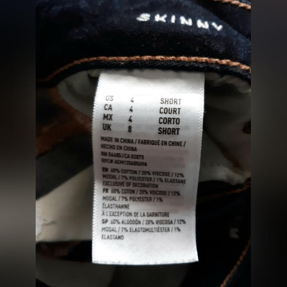 American Eagle Outfitters Skinny Jeans 4 Short - Picture 6 of 6